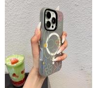 Genérico Jelly 2-in-1 Floral Magnetic Phone Case,Spring-Themed Stylish Floral Pattern Phone Case,Shockproof Magnetic Protective Cover,for iPhone 13/14/15/16/17 Pro MAX