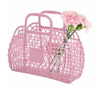 Genérico Jelly Beach Satchel - Bolso de mano de colorido para frente al mar | Transportador de almacenamiento informal de PVC Flexible, bolso utilitario resistente a la p