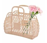 Genérico Jelly Tote | Bright Jelly Bags | Reusable Gift Basket, Girls Beach Bag, Tote Bag With Phone Pouch For Women - Lightweight, Airline Approved, Halloween, Bridal, Easter Basket