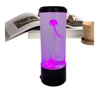 Genérico Jellyfish Night Light - Led 7 Color Changing Usb Mood Lamp, Aquarium Style Decorative Table Lamp for Bedroom Living Room Ambient Lighting, Soft Glow Electric Desk Night Light Decor