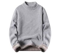 Genérico Jersey De Cuello Alto Hombre, Jersey De Punto para Hombre, con Cuello Alto Jerséis Suéter Sudadera Delgado De Manga Larga Informal Sweater Básico Color Sólido Otoño Invierno Tops