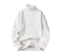 Genérico Jersey De Cuello Alto Hombre, Suéter De Punto Fino Hombre, De Punto Elástica Manga Larga Slim Fit Color Sólido Pullover Elegante Holgados Cómodo Sweater para Capas Uso Diario O Estilo