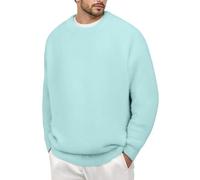 Genérico Jersey De Punto Calado Hombre, Jersey para Hombre, con Diseño De Agujeros Y Corte Oversized Estilo Retro Y Versátil Suéter Color Sólido Holgados Suéter para Capas Uso Diario O Estilo Casual