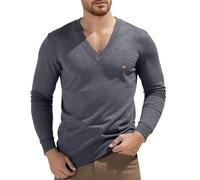 Genérico Jersey Hombre Cuello Pico-Jersey Lana Hombre Invierno Forro Polar De Punto Grueso Y Abrigado Mangas Largas Pullover para Diseño Cálido Y Cómodo Sweater con Tejido De Alta Densidad