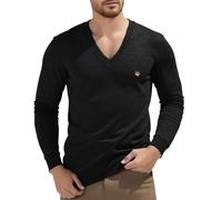 Genérico Jersey Hombre Cuello Pico-Jersey Lana Hombre Invierno Forro Polar De Punto Grueso Y Abrigado Mangas Largas Pullover para Diseño Cálido Y Cómodo Sweater con Tejido De Alta Densidad