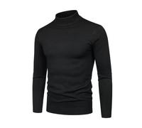 Genérico Jersey Hombre Manga Larga, Jersey Punto Hombre, con Cuello Alto Jerséis Suéter Sudadera Delgado De Manga Larga Informal Sweater Básico Color Sólido Otoño Suéter De Punto De Casual