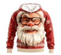 Genérico Jersey Navidad Hombre Sudadera De Invierno Sin Capucha Jersey Navidad Hombre Sudaderas De Navidad Sweater De Cuello Redondo con Estampado Gráfico 3D Sudadera 2026 Navidad Hombre Manga Larga