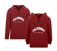 Genérico Jersey Navidad niño sudaderas niño sudadera y sudadera niño letra impresión suéter cremallera cremallera con bolsillos casual escuela al aire libre sudadera 3 a 14 años n16