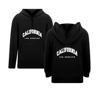 Genérico Jersey Navidad niño sudaderas niño sudadera y sudadera niño letra impresión suéter cremallera cremallera con bolsillos casual escuela al aire libre sudadera 3 a 14 años n16