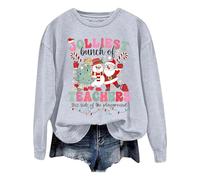 Genérico Jersey Navideño Jersey Navideño Mujer Sudadera Navidad Mujer Estilo Casual Diario Hoodie Casual Color Sólido con Estampado De Letras