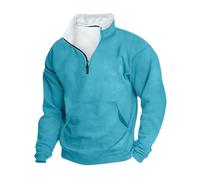 Generico Jersey Sudadera de Hombre Deportiva Suéter Cómodo Hombre con Cremallera de 1/4 Sudadera Sin Capucha con Manga Larga Cuello Alto Jersey Trabajo Cardigan Mitología Norrena Medieval Chaqueta