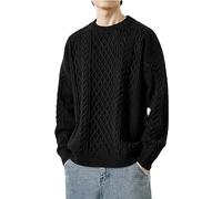 Genérico Jersey Vestir Hombre, Sweater Hombre, Manga Larga Talle Transpirables De Punto De Diseño Moderno Cómodo Sweater Fit Cómodo Jersey Ideal para Uso Diario O Estilo Casual