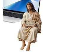 Genérico Jesús estatua Klein - 9 cm Religiöse Harzfigur, Friedensbringende Tischdekoration, Handbemalte Schreibtischfigur | Für Armaturenbrett Auto Büro Wohnzimmer Schrank Weihnachtsdekoration Festtag