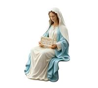 Genérico Jesus Figurines,Resin Spiritual Sculpture - Virgin Mary Mini Jesus - For Home Decor Living Room Bedroom Office Church Birthday Holiday Party