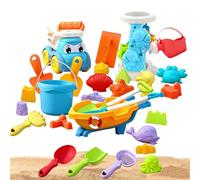 Genérico Jeux Plage - Jouets Sable | Kit Plage,Coffret Jouets De Sableavec Seau Pelles Moules, Kit Loisirs Créatifs Extérieur Pour Piscine Jardin Vacances Été Voyage, Activités Eau Et Sable