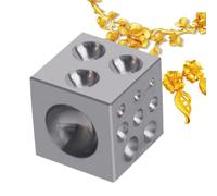 Genérico Jewellers Bezel Block - 17 Degrees Jewelry Making Tool | 17 Degrees Bezel Block Jewelry Making Tools for Necklace Pendant Metalworking Art Projects Goldsmith Professionals