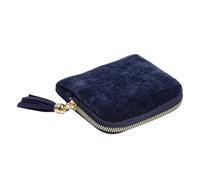 Genérico Jewellery Small Box | 5.12x4.53 Jewellery Pouches With Zipper, Velvet Lining Travel | For Carrying Jewellry Bag For Rings, Bracelets & Necklaces,Cream White