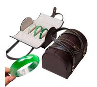 Generico Jewelry Box 7-Compartment Bangle Case | Jewelry Case Organizer For Earrings And Rings, Ideal For Home, Office, Everyday Drawer, Desk, Travel, Women, Holiday And Birthday