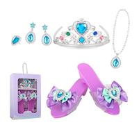 Genérico Jewelry Dress Up- 5-Piece Role Play Set, Dress Accessories with Sparkling Design, Costume Play Supplies, Toy Jewelry Collection, Fun Accessories for Playtime Birthday Halloween School Event