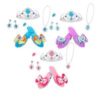 Genérico Jewelry Dress Up Play Set - 5-piece Girls Role Play Kit Abs | Princess Dress Up Shoes Set For Playtime Birthday Carnival Halloween Stage Performances Recital School Event