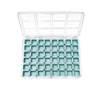 Genérico Jewelry Organizer Box, Nail Storage Case, Grid Compartment Holder, Portable Storage Design 48 Slot Box for Craft Travel Office Beads Girls Home Bedroom Closet School Dorm Use Kit