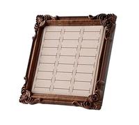 Genérico Jewelry Stand - Ring Display Tray, Trinket Dish With Velvet Lining, Earring Organizer With Brass Accent, Accessories Decor Ornate Antique Charm, Accessory Holder Bedroom Dresser Use