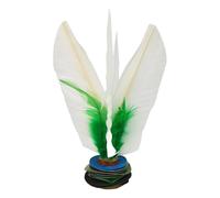 Genérico Jianzi Kick Shuttlecock, White Feathers Foot Sports Toy, Professional Handwheel Fitness Equipment, Outdoor Entertainment Shuttlecock, Traditional Game