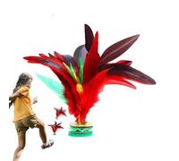 Genérico Jianzi Shuttlecock - Traditional Foot feathrr Kicking Game Toy | Lanzadera de ejercicio colorido birdii, actividad deportiva ligera para el patio de recreo en el parque trasero del parque al