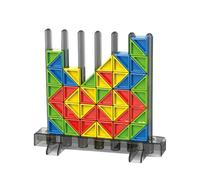 Genérico Jigsaw Tangram, Brain Teasers Educational Toy, Colorful Stem Building Blocks Set, Pattern Shape Sorting Game, Creative Skill Builder, Perfect for Kids, Gift, Learning, 5.91x5.51x1.97 Inches