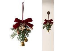 Genérico Jingle Bells - Bell Pine Cone Christmas Bells, de Invierno para el de Navidad Bell For Door | Decoración de la Puerta Delantera para el Porche de Entrada Ventana de Pared al Aire Libre c