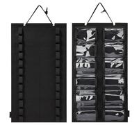 Genérico Jiu Jitsu Belt Holder, Martial Art Wall Rack, Non-Woven Fabric, Felt Display Organizer, Space-Saving Design, Easy Mount System, For Den Bedroom Door Training Room Use, 24.61x13.58 Inches