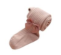 Genérico Jogging Adolescente Niña Niños Bebé Niñas Algodón Arco Polainas de punto Medias Extensible Básico Longitud Completa Pantalones Medias para Primavera Otoño Bajo(4-6 años)