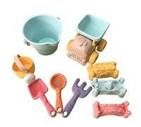 Genérico Jouets De Sable - Set De Plage | Set Plage Avec Camion, Seau Et Moules À Château, Kit Jardinage Pelles Pour Garçons Filles, Activités D'Été Et Aire Jeux