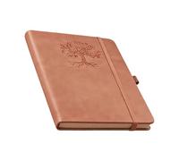 Genérico Journal Notebook - PU Paper | Retro Hardcover Notebook Flat-Sheet Journal | Leather Cover Writing Notebooks For Work Study Travel Planning Writing Tracking School