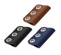 Genérico Journal Pen Clip - Pencil Loop Holder | 6x4cm Compact Size Accessory with Paper Planner Functions, PU Leather and Metal Tool with Desk Use, Binder Organizer for Home School