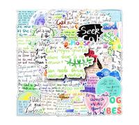 Genérico Journaling Kit - Religious Quote Sticker Pack, Durable Vinyl