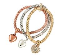 Genérico Joyas Frases 2 Mensaje Anillos Pulsera Europea y Americana Accesorios de Chica de Colores Hombre Pequeños Conjuntos de Joyería, talla única, Metal, No es una piedra preciosa