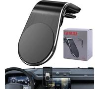 Genérico Joyeloo Phone Holder, Mobile Phone Navigation Magnetic Bracket, L Type 360° Rotatable Car Phone Mount, Non-Slip Vent Clip Magnetic Phone Holder, for Any Smartphone (Black)