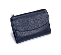 Genérico Joyfullygo Wallet, Relevantk Unisex Pebble Leather Wallet - Small Wallets for Women, for Men & Women (Dark Blue)