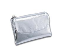 Genérico Joyfullygo Wallet, Relevantk Unisex Pebble Leather Wallet - Small Wallets for Women, for Men & Women (Silver)