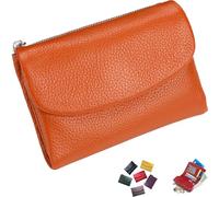 Genérico Joyfullygo Wallet, Unisex Pebble Leather Wallet, 2025 New Coin Card Purse with Credit Card Holder, Coin Holder & Cash Slots (E)