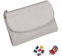 Genérico Joyfullygo Wallet, Unisex Pebble Leather Wallet, 2025 New Coin Card Purse with Credit Card Holder, Coin Holder & Cash Slots (W)