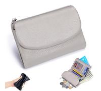 Genérico Joyfullygo Wallet, Unisex Pebble Leather Wallet, Unisex Soft Genuine Leather Coin Card Purse with Cash Slots Anti-Theft (#M)