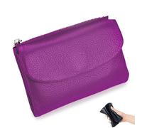 Genérico Joyfullygo Wallet, Unisex Pebble Leather Wallet, Unisex Soft Genuine Leather Coin Card Purse with Cash Slots Anti-Theft (#B)