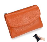 Genérico Joyfullygo Wallet, Unisex Pebble Leather Wallet, Unisex Soft Genuine Leather Coin Card Purse with Cash Slots Anti-Theft (#J)
