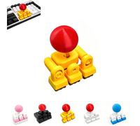 Genérico Joysticks para teclado, especial para juegos arcade, adaptador de joystick mecánico para WASD, agarre de teclado impreso en 3D para los botones, mini controlador de lucha con (YELLOW)
