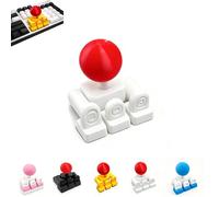 Genérico Joysticks para teclado, especial para juegos arcade, adaptador de joystick mecánico para WASD, agarre de teclado impreso en 3D para los botones, mini controlador de lucha con (WHITE)
