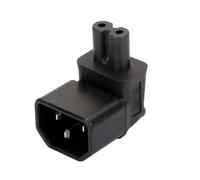 Genérico JSADZKJ IEC 320 C14 a C7 Adaptador de Enchufe C14 Macho a C7 Hembra Adaptador de extensión de alimentación de CA para UPS PDU 2.5A-10A/110V-250V