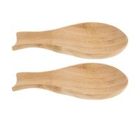 Genérico Juego 2 Reposacucharas para Cocina, Soporte para Cucharas y Palillos, Material Apto para Alimentos, Resistente a Roturas, Tamaño 9x7,6 Cm, Decoración Vintage para Encimera y