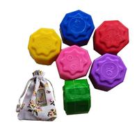 Genérico Juego Coreano - Juego de Lanzamiento de | Juego de | Set Tradicional de Jack de Piedra | Coordinación Mano- Juegos de Viajes Familiares | Entrenamiento del Juguete con Color ví